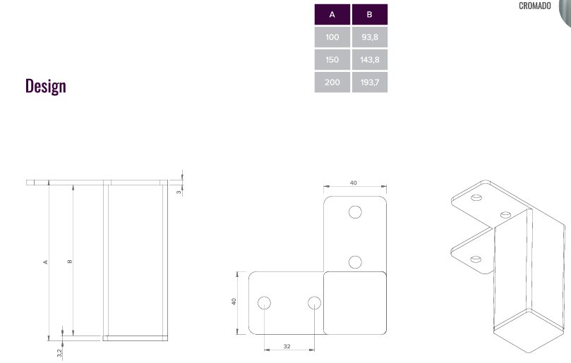 Pé Quadro Archi